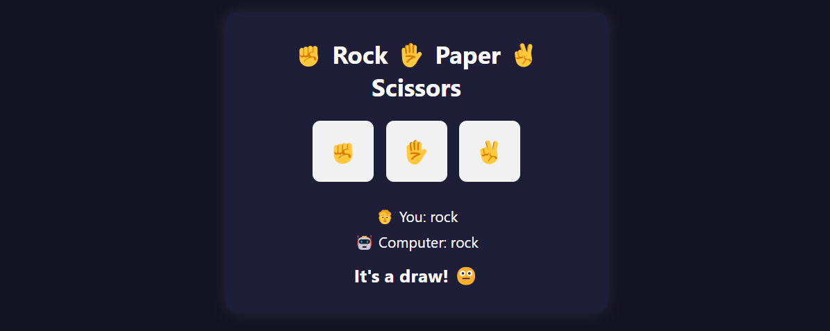 Rock Paper Scissors Game